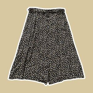 VTG ~ 1990s ~ Sag Harbor ~ Floral Button-Front Maxi Skirt ~ Belted ~ Size XL